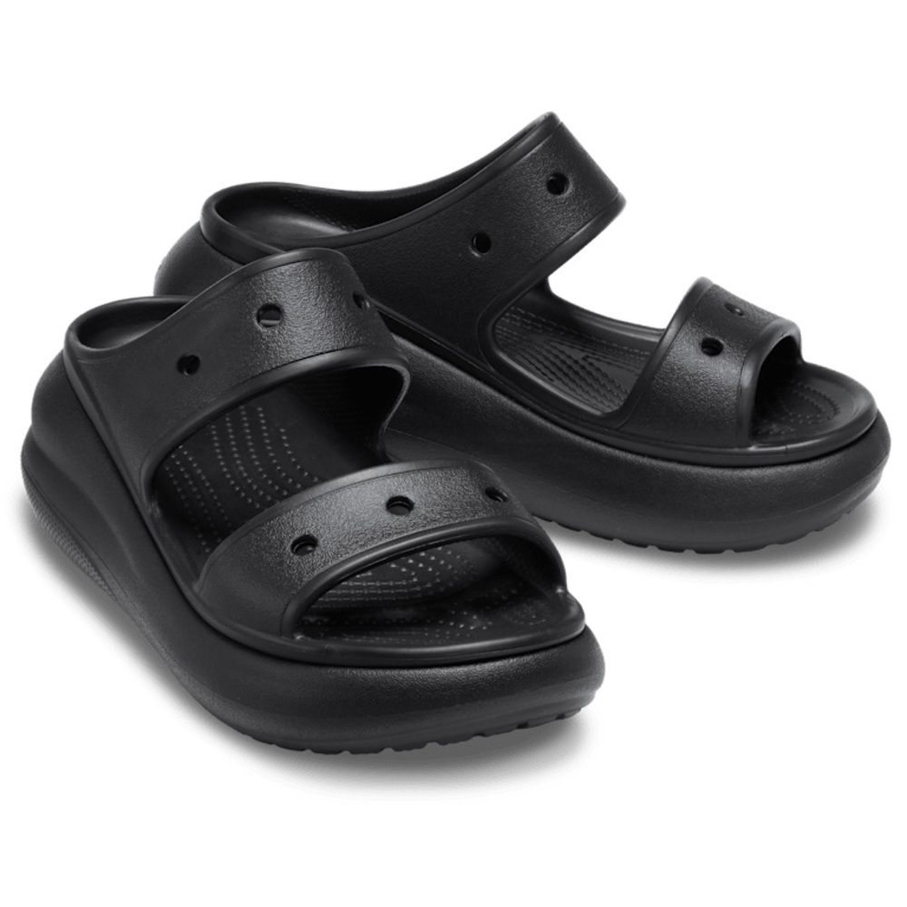 Crocs Classic Crush Black Platform Sandal